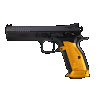 CZ TS 2 ORANGE 40SW 5.2" 17RD BULL FOFS ALUM GRIPS