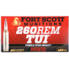 Fort Scott Munitions TUI .260 REM, 123gr, SCS - 20 Rounds [MPN: 260123SCV2]