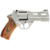 CHIAPPA WHITE RHINO 40DS .357 MAGNUM 4" 6RD NICKEL WOOD FOS