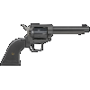 Heritage Rough Rider .22lr/.22wmr 4.75" 6Rd Black Steel Frame Polymer Grip