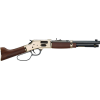 Henry H006GML Mare's Leg Side Gate 44 Mag/44 Special 5+1 12.90" Blued Octagon Barrel, Polished Hardened Brass Rec, American Walnut Furniture, Large Loop Lever, Adj. Sight