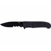 COLUMBIA RIVER 6885 Ignitor 3.48" Folding Drop Point Part Serrated Black Oxide 8Cr13MoV SS Blade/Black G10 Handle Includes Pocket Clip