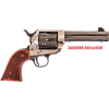 Cimarron Frontier .357 Pw Fs - 4.75" Engraved Silver/bl Wal
