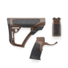 Daniel Defense AR-15 Furniture Kit Buttstock/Pistol Grip/M-LOK Vertical Foregrip Combo Mil-Spec Diameter Compatible Polymer Mil Spec+(Brown) Finish