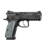 CZ 75 Shadow 2 Compact 9MM 4" 15+1 Black Optics Ready Grey Grips