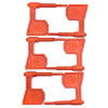 LBE Unlimited Rifle Chamber Safety Flag 6pk Orange