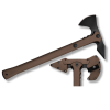 Cold Steel Trench Hawk Drop Forged Axe 8.75 in Head OD Hndl FDE