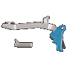 APEX TACTICAL 102P117BLU ACTION ENHANCEMENT SLIM BLUE DROP-IN, COMPATIBLE W/GLOCK