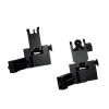 Je Flip Up Front/rear Sight - 45 Degree Offset Aluminum Black