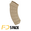 Century Arms Us Palm Magazine Ak30r 7.62x39 30rds Flat Dark Earth - 5-PACK
