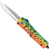 Cobratec Medium Fs3 Otf Green - Lure 3" Drop Point Serrated Ss