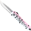 Cobratec Medium Fs3 Otf Pink - Lure 3" Drop Point Serrated Ss
