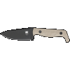 Cobratec Kingpin 4" Fixed Bld - Tan D2 Steel W/kydex Sheath