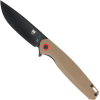Cobratec Rath 3.5" Folder - Brown D2 Black Blade