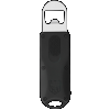 Cobratec Otf Bottle Opener - Black 4.62" Oal W/lanyard Loop