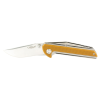 Camillus 19196 Sevens 2.75" Folding Plain Silver AUS 8 Carbonitride Titanium Blade Desert Tan/SS G10/SS Handle