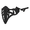 Allen Ez Mount 7223 Magnum Skull Hanger Black