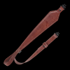 Heritage Cases 8510 Deer Deboss Rifle Sling w/One Piece Swivel Brown Leather Adjustable Length 28" to 35" 3" Wide
