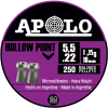 Hatsan Apolo .22 Hollow Point - 18 Grain 250 Pack