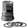 Banish(silencer Central) Muzzle Brake Banish 4578 30 Gold 1/2x28
