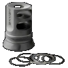 Banish(silencer Central) Muzzle Brake Banish 4673 30gold/46 5/8x24