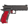 Dan Wesson DMX Black/Red 9MM, 5" barrel, 19 rounds - Optics Ready