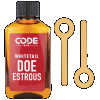 Code Blue Red Oa1344 Doe Estrous 4 Oz W/ Wick Combo