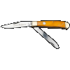 Boker Trapper, Bok 110835 Trad Ser 2.0 Trapper Smooth Yellow
