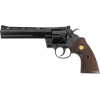 COLT PYTHON 357MAG 6 BLUED WOOD GRIP BLEM