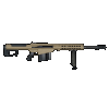Barrett 18066 M107A1 50 BMG 20" 10+1 Flat Dark Earth Cerakote Flat Dark Earth Fixed with Sorbothane Recoil Pad Stock Black Polymer Grip
