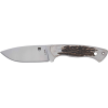 Cobratec Twin Mountain 4" Fixed Blade Geniun Stag W/shth