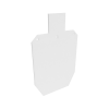 Birchwood Casey Full IPSC Silhouette Target Wht. .