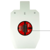 Birchwood Casey 2/3 IPSC Silhouette Target Wht. .