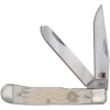 Cobratec Trapper Two Blade G10 White Bone Ss Slip Joint