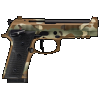 Beretta 92Xi Combat 9mm, 4.7" Barrel, Optic Ready, 10 rnd - MultiCam [MPN:SPEC0733A10]