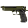 Beretta 92FS 9mm, 5.10 Threaded Barrel, Optic Ready, 18 rnd - OD Green [MPN:J92F300GRTB18]