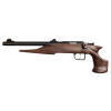 Crickett Hunter Adult 22 Mag, 9" Threaded, Walnut Stock, 1 rnd - Black [MPN:41001]