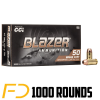 Blazer Ammunition .40 S&W, 165gr, FMJ - 1000 Rounds [MPN: 5210]