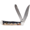 Abkt Roper Lahar Series 2blade Trapper 3.25" Wood Resin Hndl
