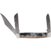 Abkt Roper Lahar Series 3blade Stockman 3.25" Wood Resin Hndl