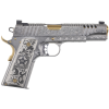 Auto-Ordnance Texas Ranger Special Edition .45 ACP, 5" Gold Plated Barrel, 7 rnd - Engraved Stainless [MPN:1911TCAC17]