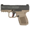 Canik Mete MC9 9mm, 3.18" Barrel, CA Compliant, Optic Ready, 10 rnd - FDE/Black [MPN:HG7651CABDN]
