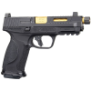 Ed Brown Fueled M&P Match 9mm, 4.75" Gold Barrel, Optic Ready, 19 rnd - Black [MPN:MPFMATCHGOLD]