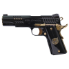 Iver Johnson Eagle Gen2 Onyx Government .45 ACP, 5" Barrel, 8 rnd - Deep Black/Gold [MPN:EAGLEONYX]