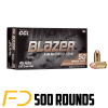 Blazer Ammunition .45 ACP, 230gr, FMJ - 500 Rounds [MPN: 5230] - Free Shipping