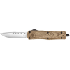 Cobratec Medium Fs3 Otf 3" D2 Wood Grain Cerakote Drop Point