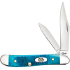 Case Knives Caribbean Blue Bone Sawcut Jig Peanut