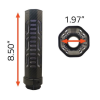 Lancer Lch5 Carbon Fiber Suppressor Cover 8.5" 1.97"