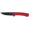 Crkt Q Compact 3.05" Plain Edge Red Crossbar Lock
