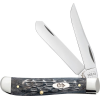 Case Knives Pocket Worn Gray Bone Crandall Jig Mini Trapper